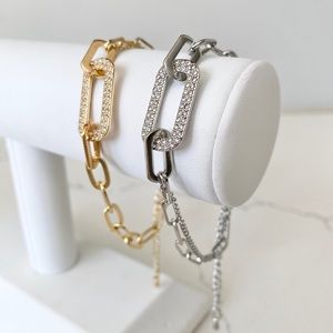 Chunky lightweight Paperclip bracelet